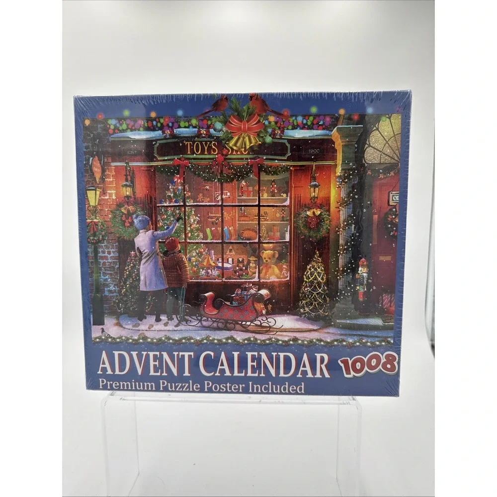 Advent Calendar 1008‎ Christmas Theme Premium Puzzles Poster Included Brand...